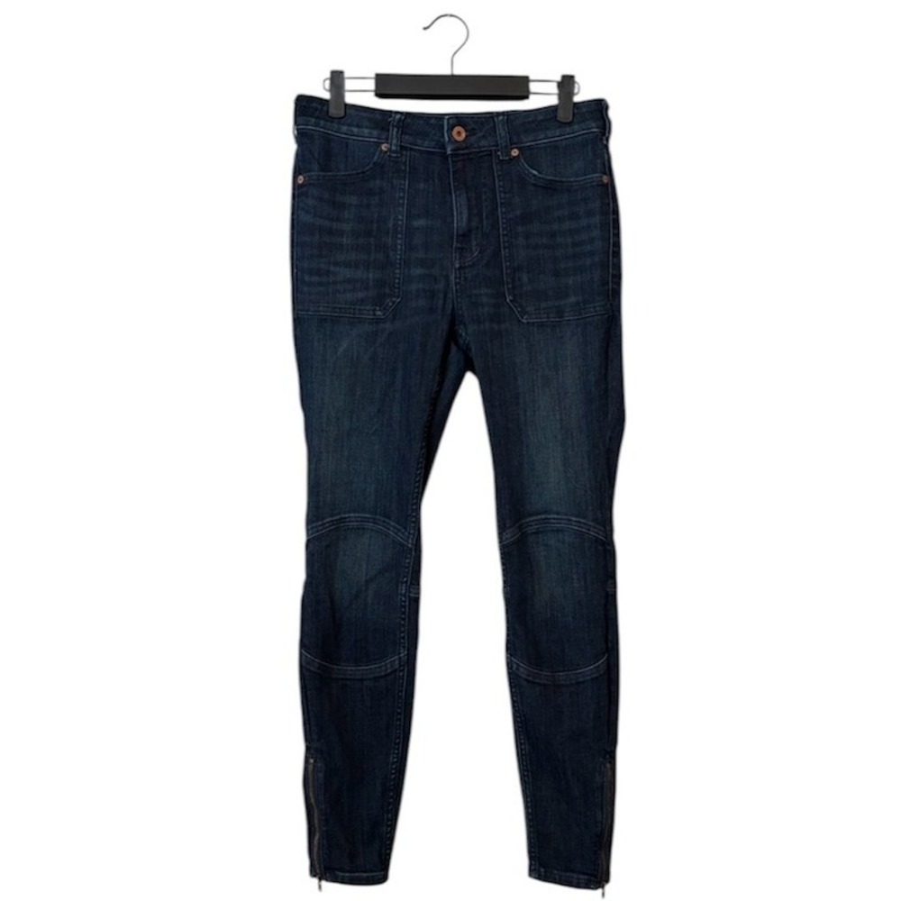 Pilcro Anthropologie High Rise Denim Legging Moto Jeans SIZE 29